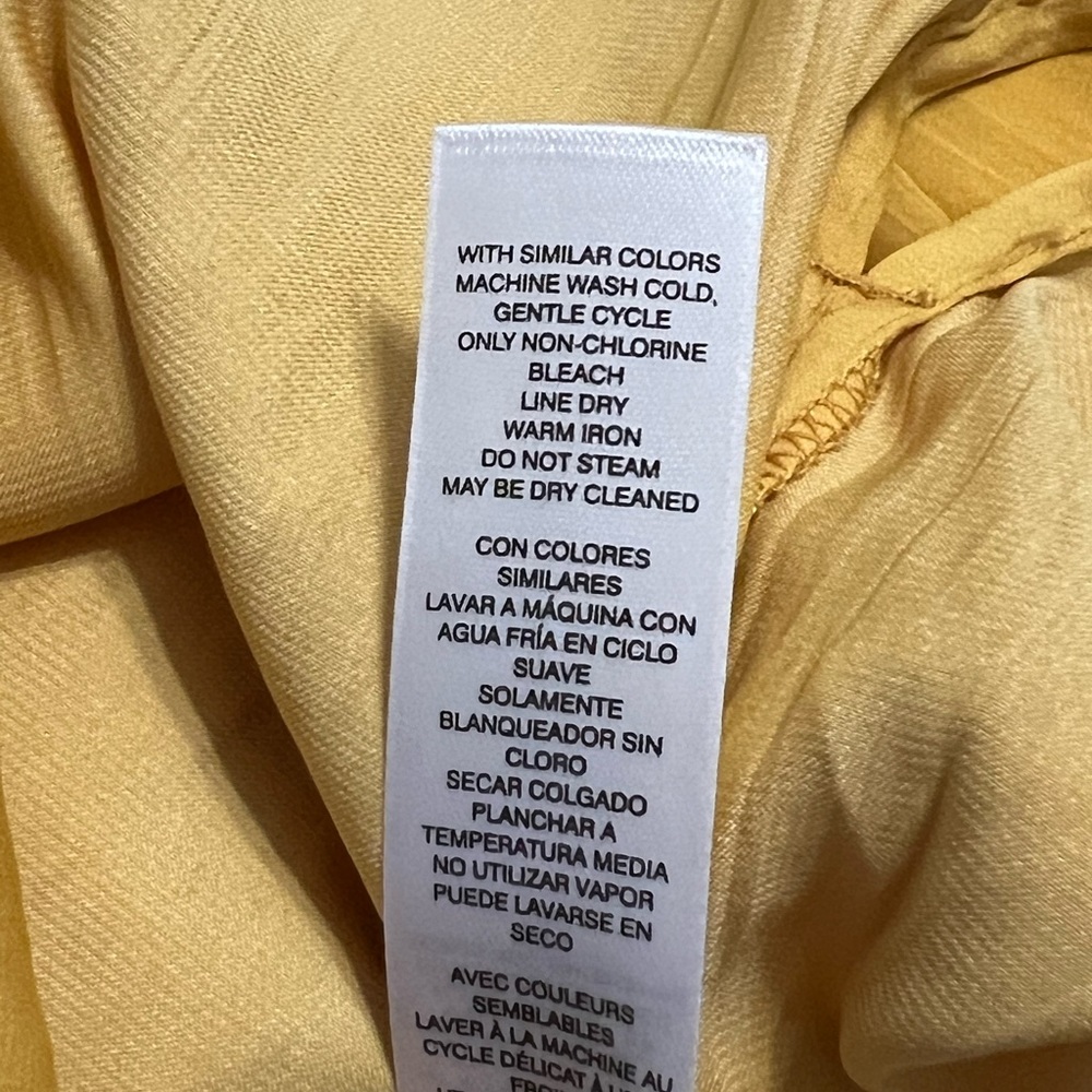 Chico's Gold/Yellow Blouse - Size 2 (L/12) - Picture 7 of 7